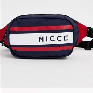 Nicce Fanny Pack With Stripe Logo NEW NWT